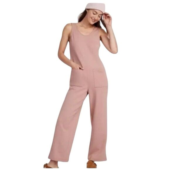 Old Navy Sleeveless Loose Marled Fleece Lounge Jumpsuit Size XXL - Picture 12 of 12